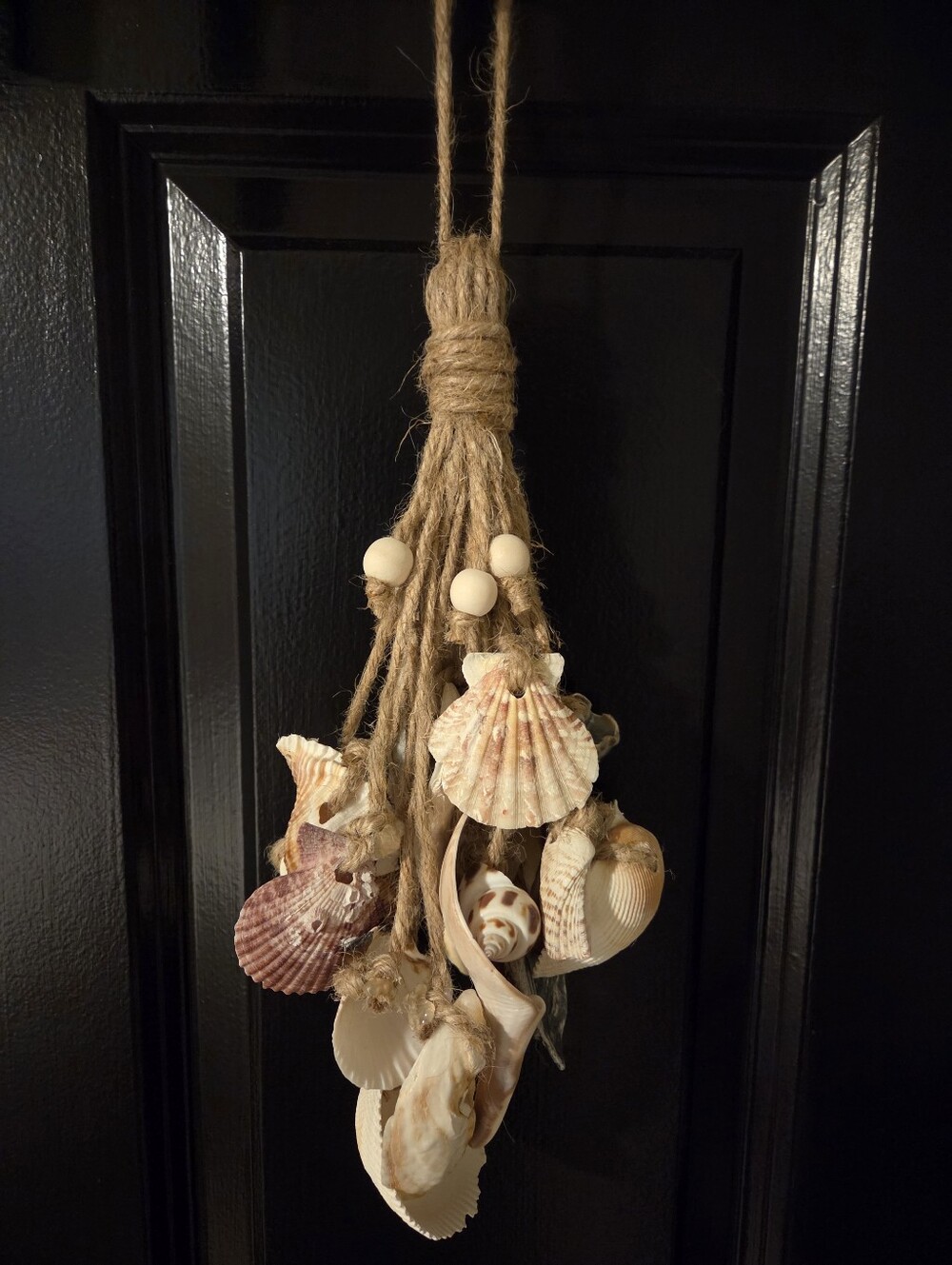 Handcrafted Seashell Hanging Wall Decor - Natural Beige